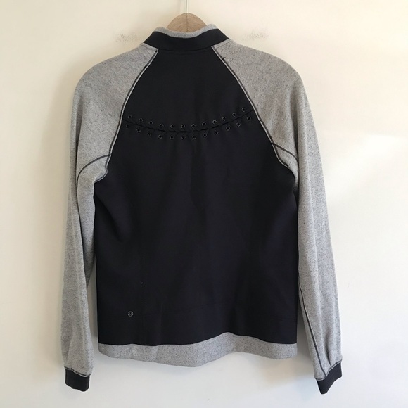 Lululemon Var-City Bomber Jacket Black / Gray - Picture 5 of 6
